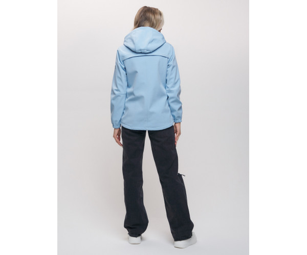 Ветровка  женская голубого цвета 20014-1Gl