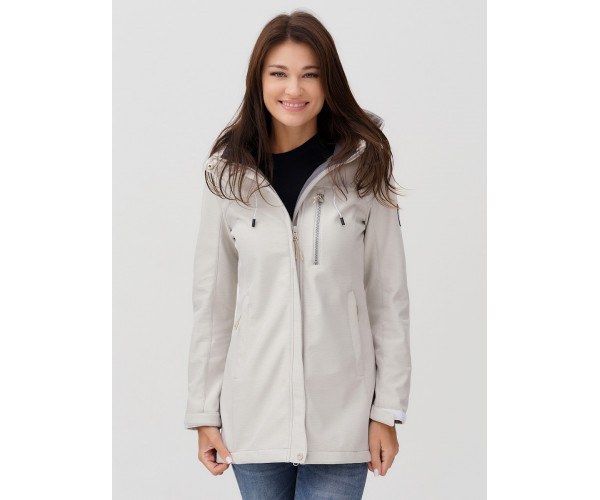 Ветровка  женская бежевого цвета 2022B