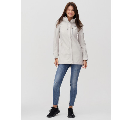 Ветровка  женская бежевого цвета 2022B