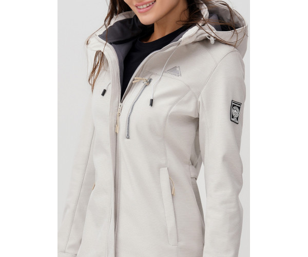 Ветровка  женская бежевого цвета 2022B