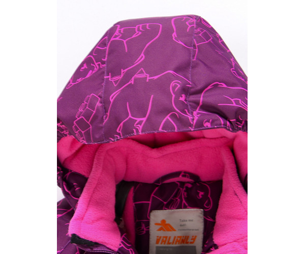 Горнолыжный костюм Valianly детский малинового цвета 9012M