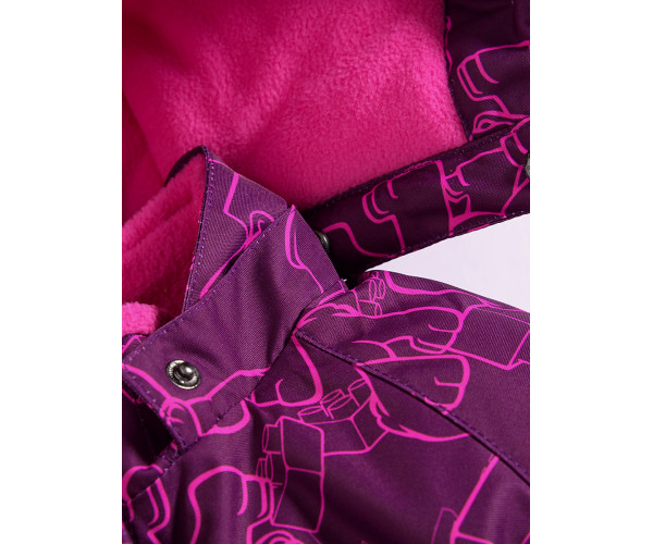 Горнолыжный костюм Valianly детский малинового цвета 9012M