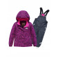 Горнолыжный костюм Valianly детский малинового цвета 9012M
