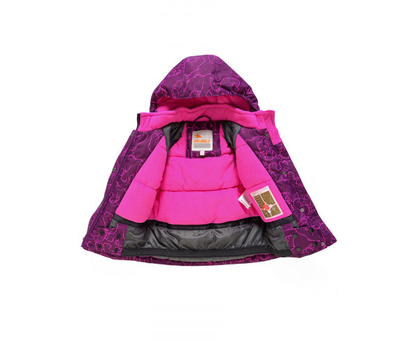 Горнолыжный костюм Valianly детский малинового цвета 9012M