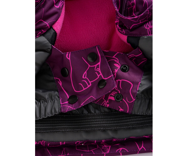 Горнолыжный костюм Valianly детский малинового цвета 9012M