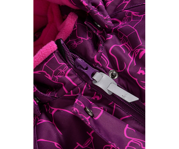 Горнолыжный костюм Valianly детский малинового цвета 9012M