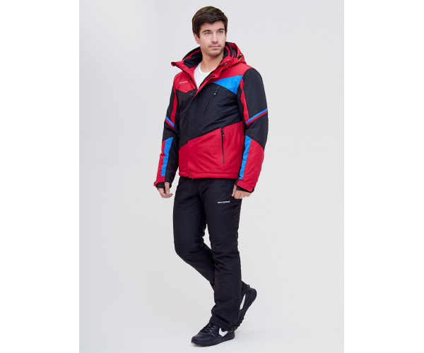 Горнолыжный костюм  красного цвета 02071Kr