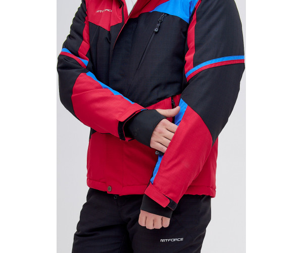 Горнолыжный костюм  красного цвета 02071Kr