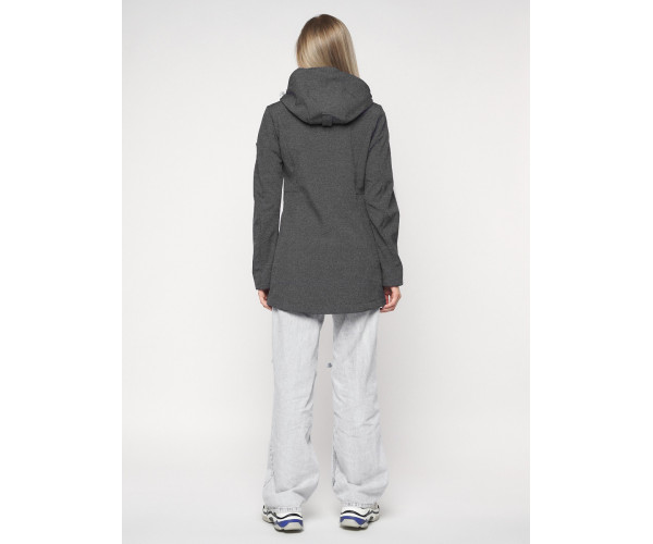 Ветровка женская  темно-серого цвета 20371TC