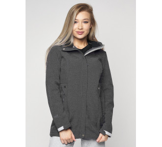 Ветровка женская  темно-серого цвета 20371TC