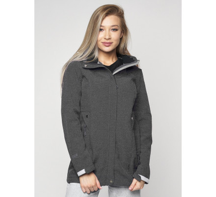Ветровка женская  темно-серого цвета 20371TC