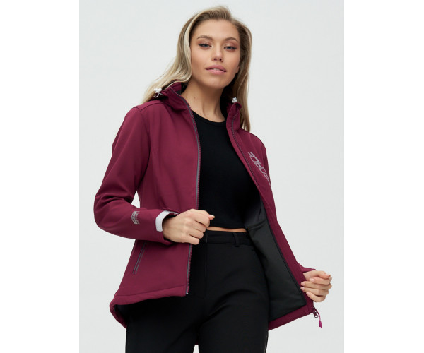 Костюм женский  бордового цвета 02031Bo