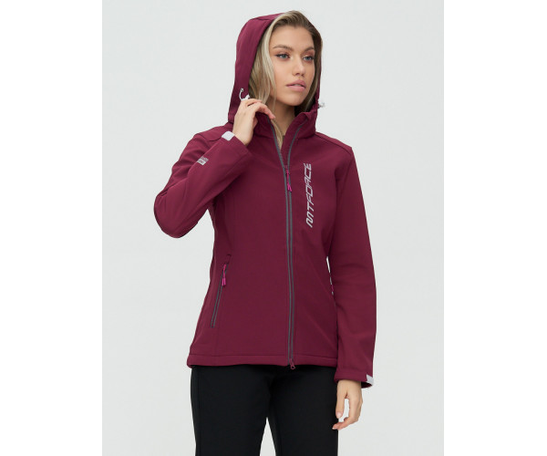 Костюм женский  бордового цвета 02031Bo