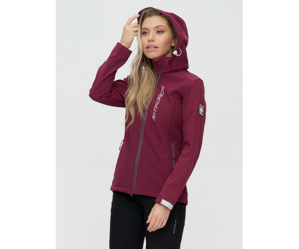 Костюм женский  бордового цвета 02031Bo