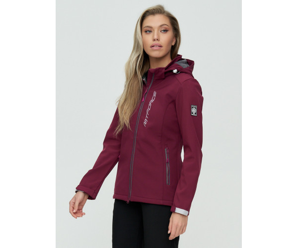 Костюм женский  бордового цвета 02031Bo