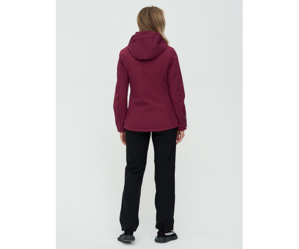 Костюм женский  бордового цвета 02031Bo