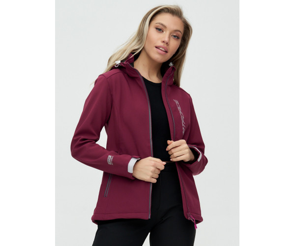 Костюм женский  бордового цвета 02031Bo