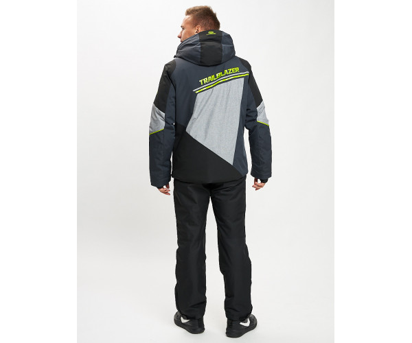 Горнолыжный костюм мужской темно-серого цвета 077016TC