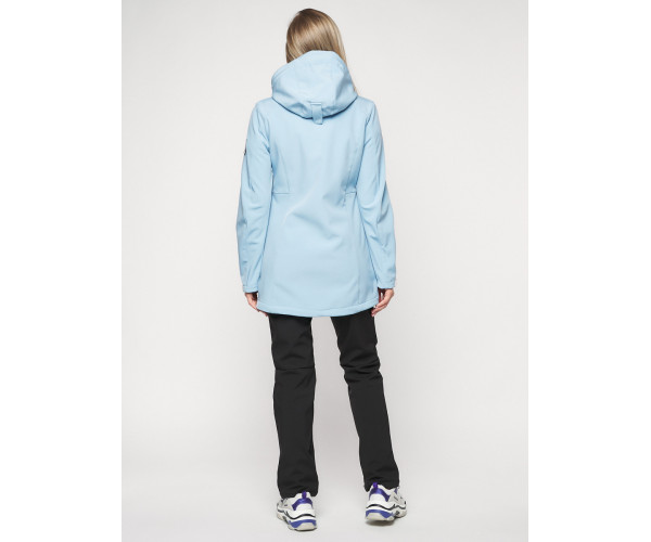 Костюм женский  голубого цвета 020371Gl