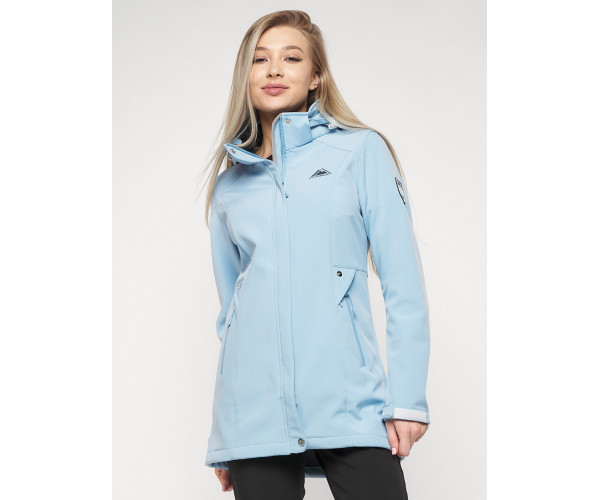 Костюм женский  голубого цвета 020371Gl