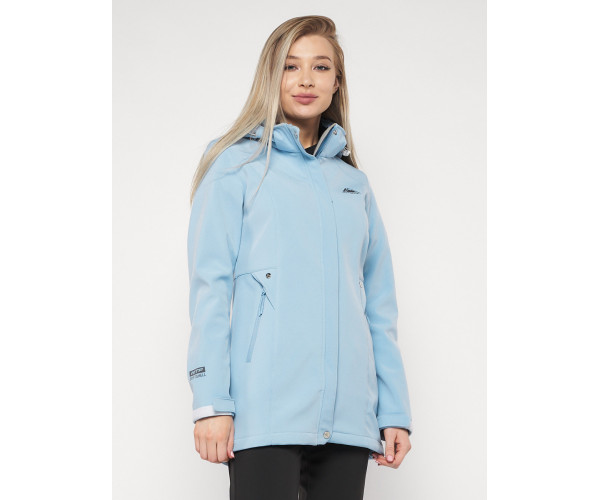 Костюм женский  голубого цвета 020371Gl