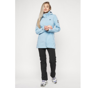 Костюм женский  голубого цвета 020371Gl