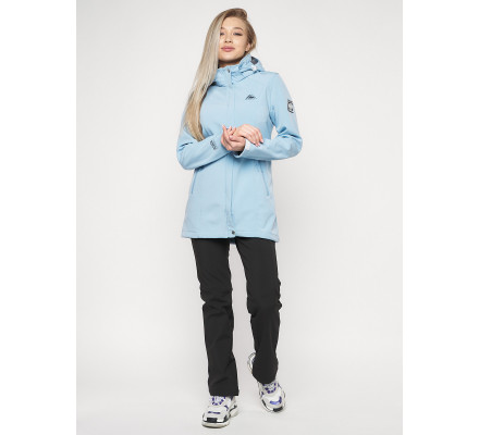 Костюм женский  голубого цвета 020371Gl