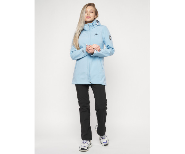 Костюм женский  голубого цвета 020371Gl