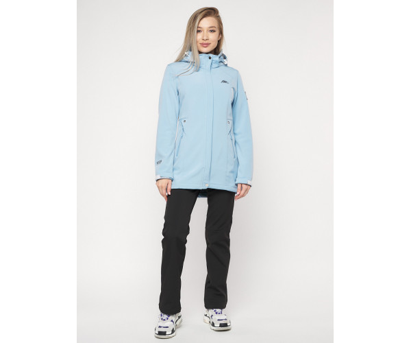 Костюм женский  голубого цвета 020371Gl