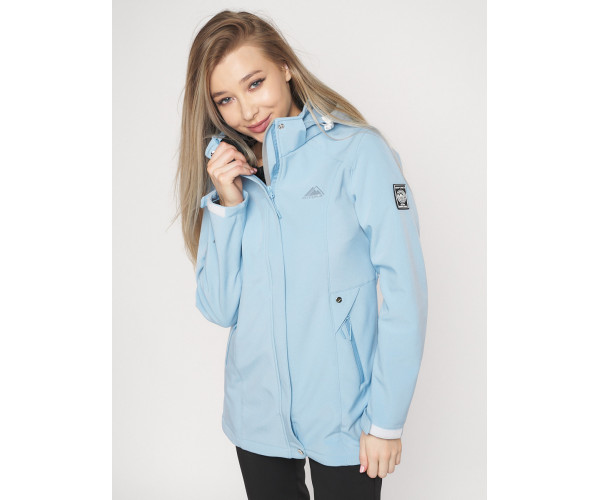 Костюм женский  голубого цвета 020371Gl