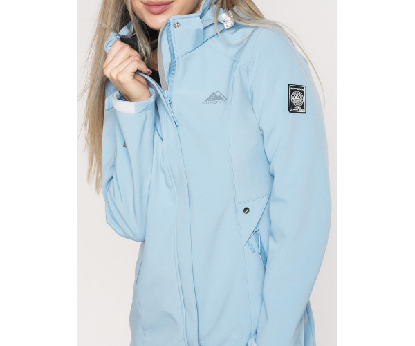 Костюм женский  голубого цвета 020371Gl