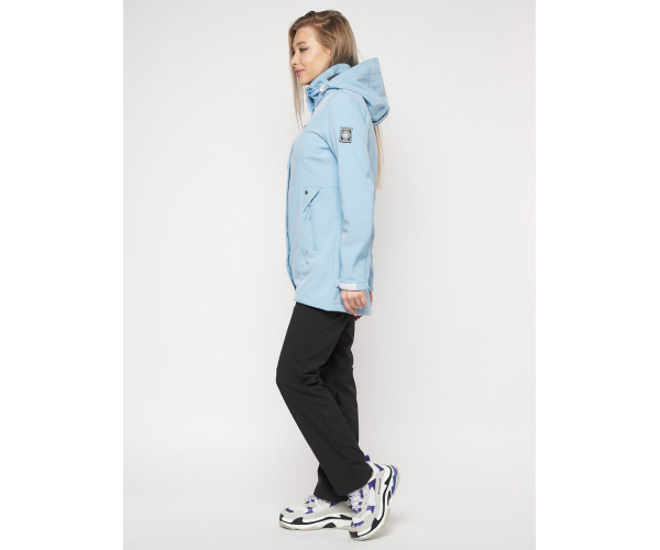 Костюм женский  голубого цвета 020371Gl