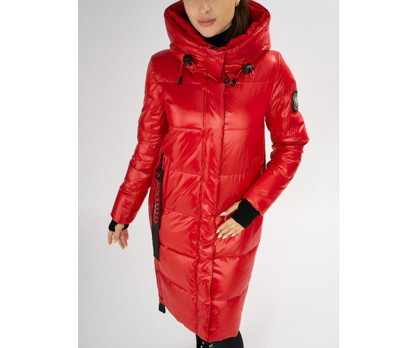 Куртка зимняя красного цвета 72101Kr