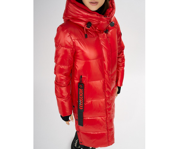 Куртка зимняя красного цвета 72101Kr