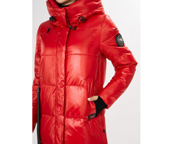 Куртка зимняя красного цвета 72101Kr