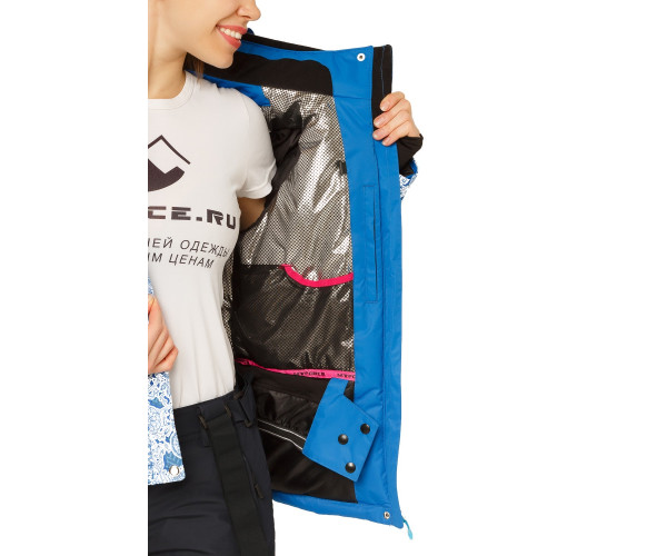 Костюм горнолыжный женский синего цвета 017122S