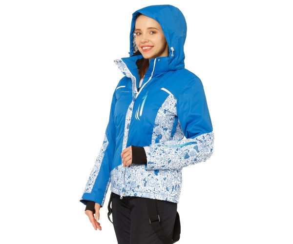 Костюм горнолыжный женский синего цвета 017122S