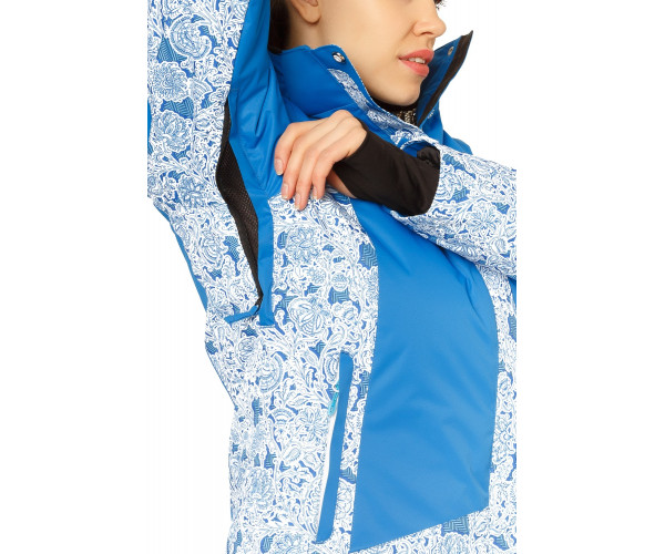 Костюм горнолыжный женский синего цвета 017122S