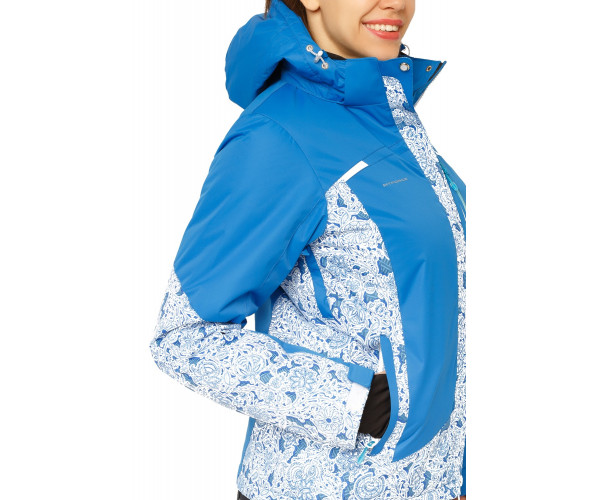 Костюм горнолыжный женский синего цвета 017122S