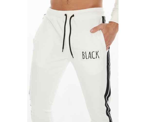 Спортивный костюм трикотажный белого цвета 9153Bl