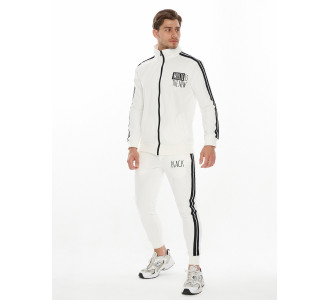 Спортивный костюм трикотажный белого цвета 9153Bl