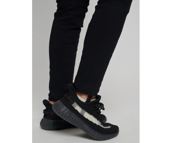 Cтрейчевые брюки утепленные женские черного цвета 2033Ch