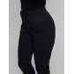 Cтрейчевые брюки утепленные женские черного цвета 2033Ch
