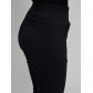 Cтрейчевые брюки утепленные женские черного цвета 2033Ch