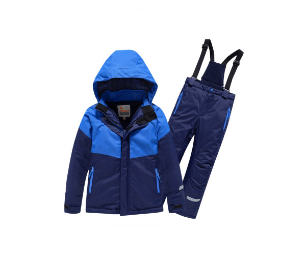 Горнолыжный костюм Valianly детский темно-синего цвета 90071TS