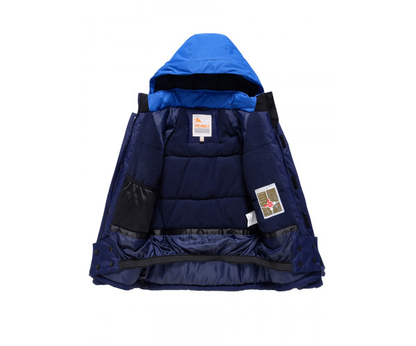 Горнолыжный костюм Valianly детский темно-синего цвета 90071TS