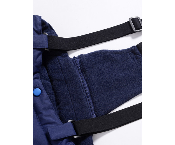 Горнолыжный костюм Valianly детский темно-синего цвета 90071TS