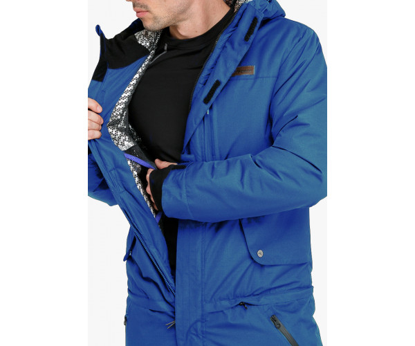 Мужской зимний комбинезон голубого цвета 18126Gl