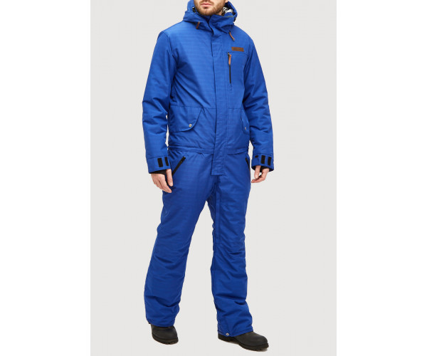 Мужской зимний комбинезон голубого цвета 18126Gl