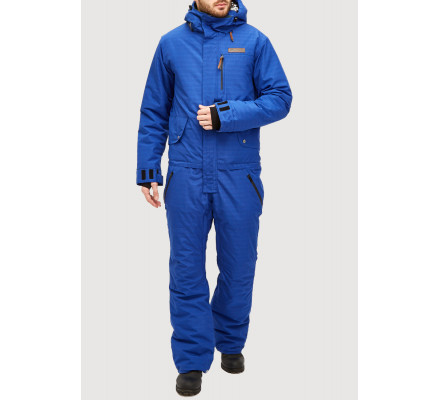 Мужской зимний комбинезон голубого цвета 18126Gl